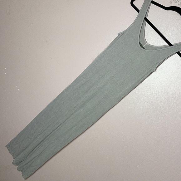 Enza Costa Ribbed Silk Tank Dress in ROSE TAN - Picture 5 of 7